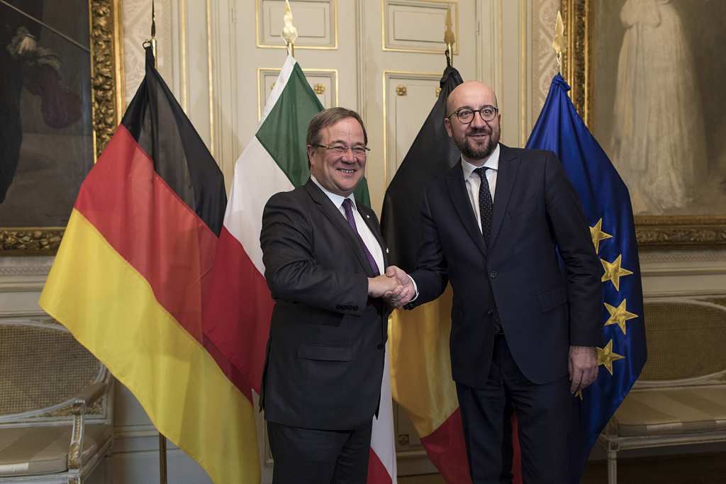Ministerpraesident Laschet besucht Belgien